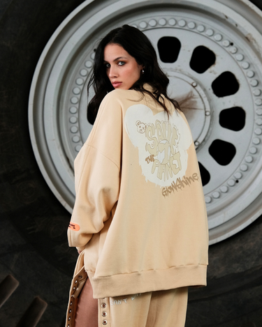 Casaco Re-Use Ilhós de Moletom